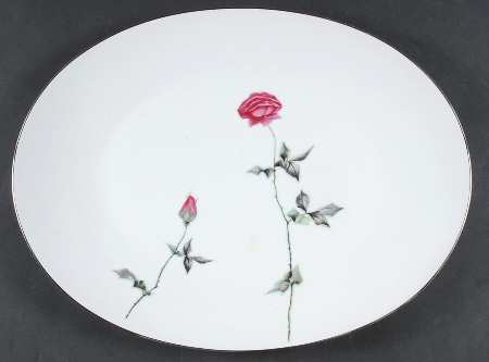 Tea Rose 16" Oval Serving Platter
