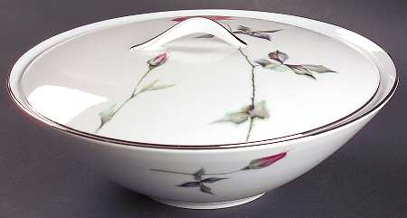 Tea Rose Round Covered Vegetable by Sango