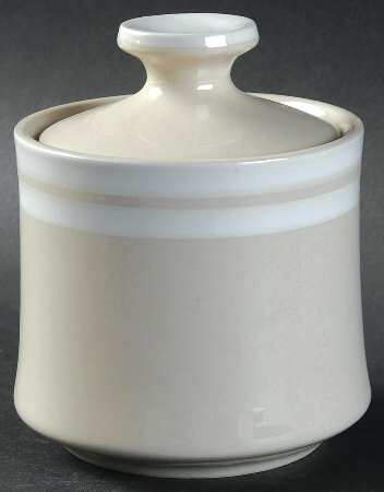 Trend White Sugar Bowl & Lid