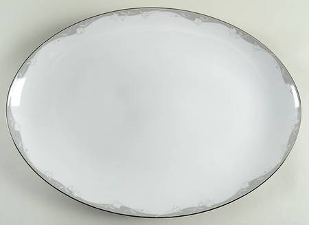 Trellis Rose 16" Oval Serving Platter
