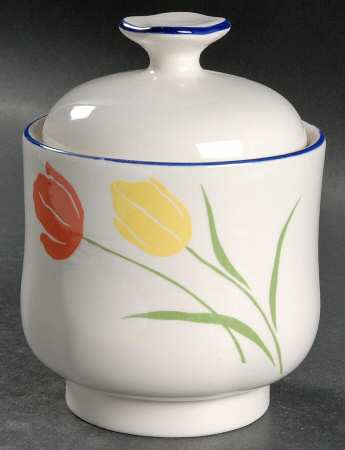 Tulips Sugar Bowl & Lid