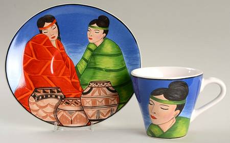 Twilight Flat Cup & Saucer Set