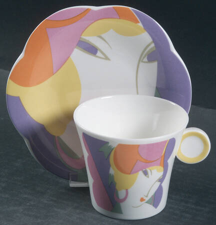 Visage Flat Cup & Saucer Set
