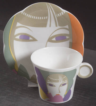 Visage Flat Cup & Saucer Set