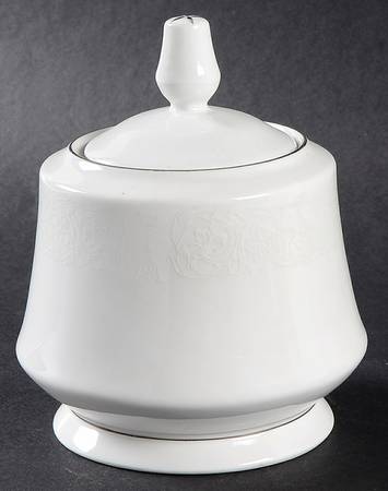 Whitelace Sugar Bowl & Lid