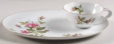 Wildrose Snack Plate & Cup Set
