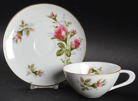 Wildrose Flat Cup & Saucer Set