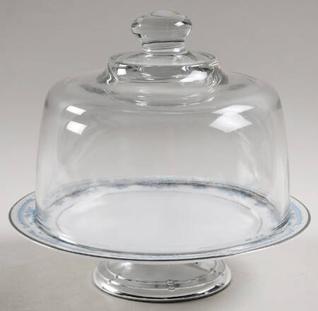 Winsford 6 1/2"-7 1/2" Footed Cheese Plate w/ Glass Dome HC