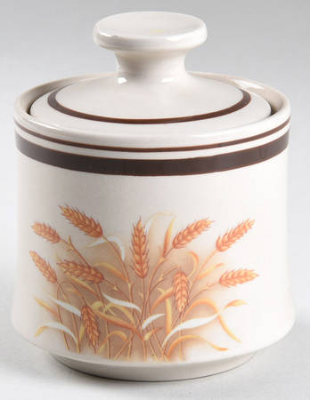 Winter Wheat Sugar Bowl & Lid