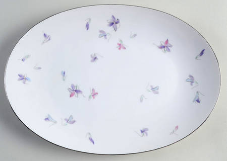 Wood Violet 12" Oval Serving Platter