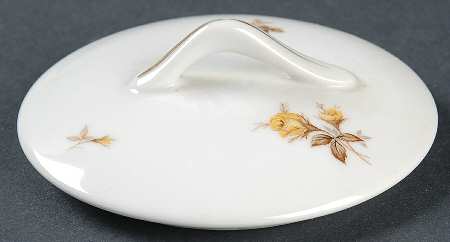 Yellow Chintz Lid for Sugar Bowl