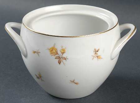 Yellow Chintz Sugar Bowl No Lid