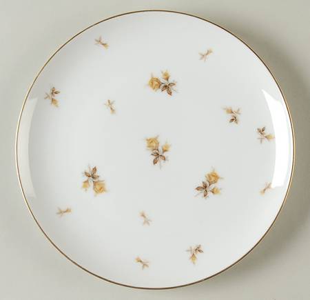 Yellow Chintz Salad Plate