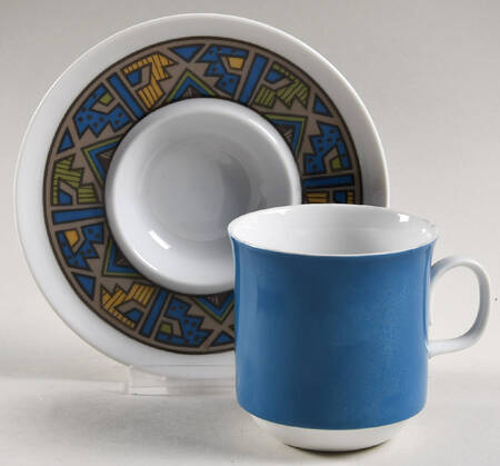 Yucatan Flat Cup & Saucer Set