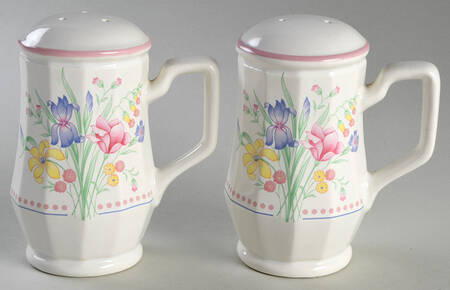 Victorian Flowers Stove Top Salt & Pepper Set