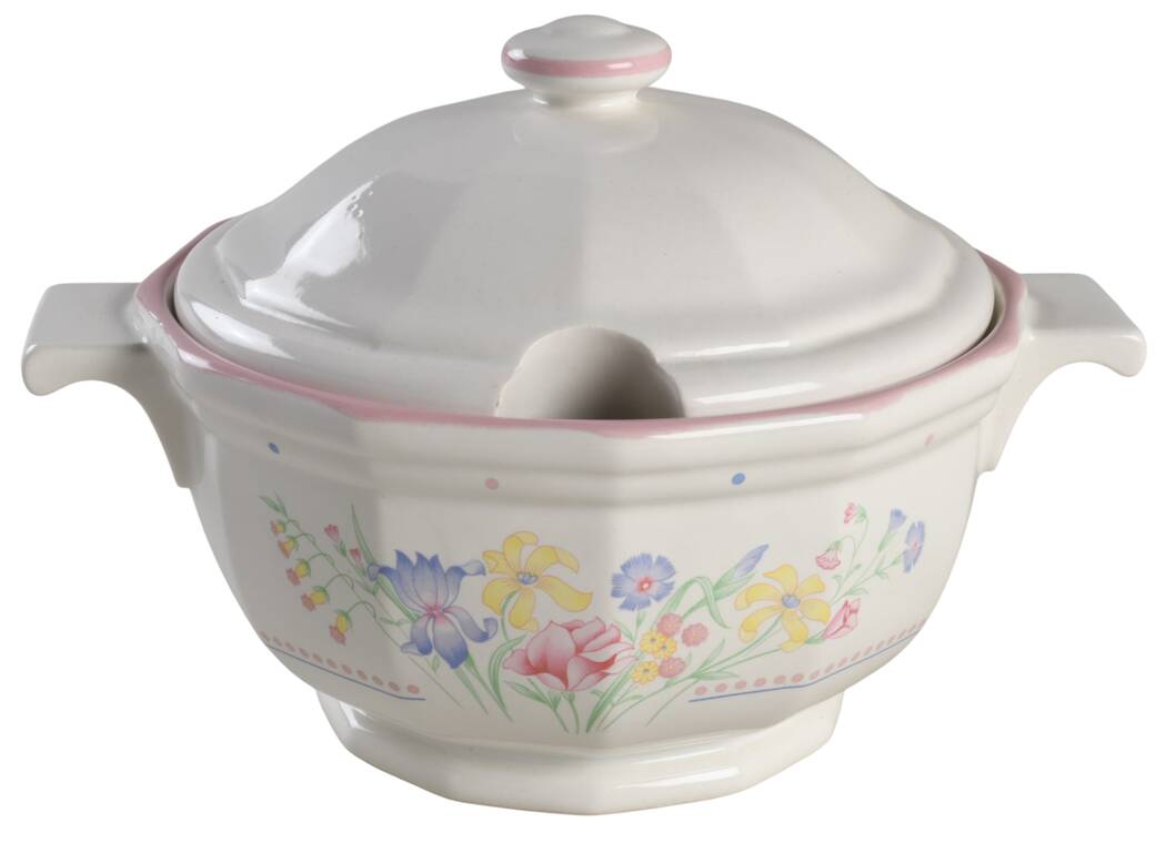 Victorian Flowers Small Tureen & Lid