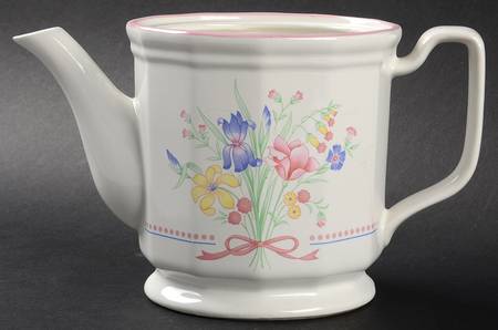 Victorian Flowers Teapot No Lid
