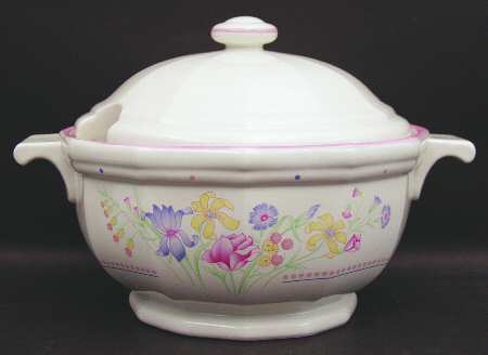 Victorian Flowers Tureen &  Lid