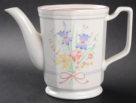Victorian Flowers Coffee Pot No Lid
