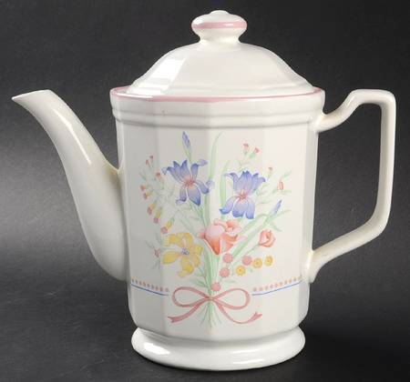 Victorian Flowers Coffee Pot & Lid