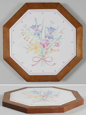 Victorian Flowers Tea Tile