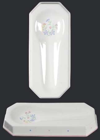 Victorian Flowers Spoon Rest/Holder (Holds 1 Spoon)