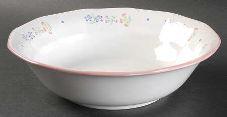 Victorian Flowers 9" Round Vegetable Bowl