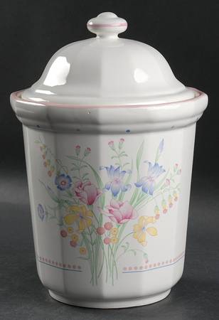 Victorian Flowers Extra Large Canister & Lid