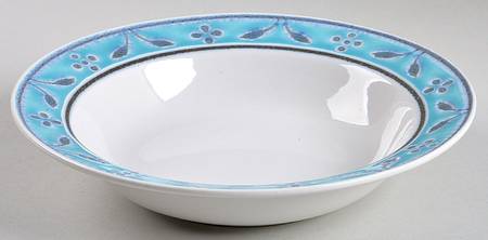 Chantilly Turquoise 9" Round Vegetable Bowl