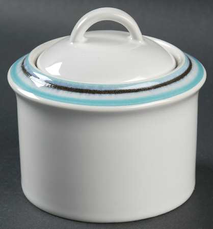 Chantilly Turquoise Sugar Bowl & Lid