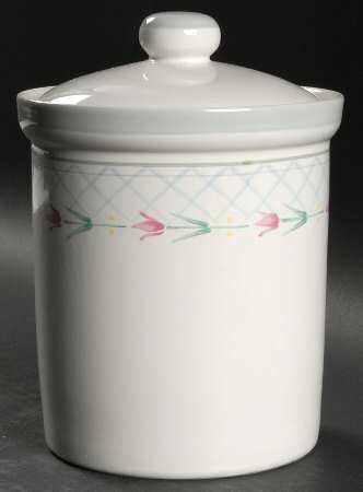 Flower Garden Large Canister & Lid