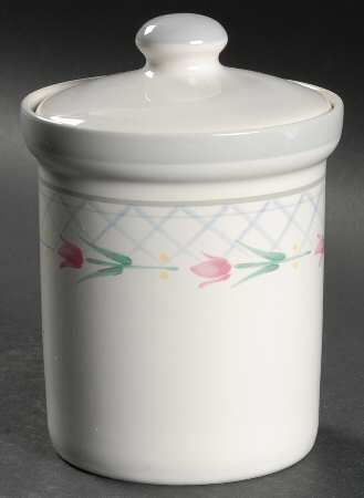 Flower Garden Small Canister & Lid