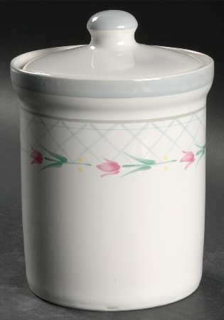 Flower Garden Medium Canister & Lid
