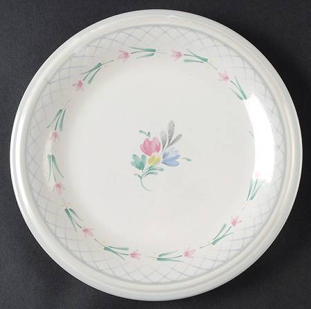 Flower Garden Salad Plate