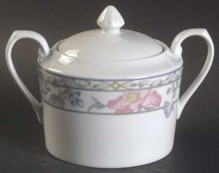 Fresh Bouquet Sugar Bowl & Lid
