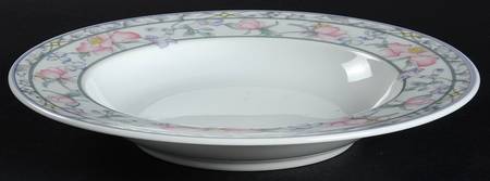 Fresh Bouquet Large Rim Soup Bowl