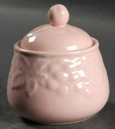 Fruit Promenade Pink Sugar Bowl & Lid