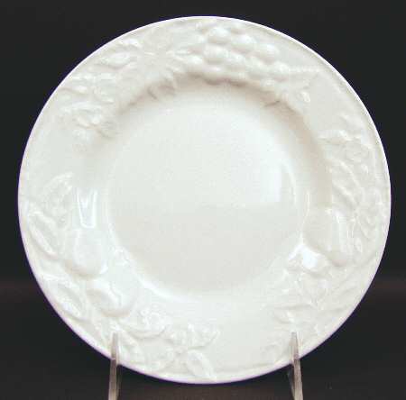 Fruit Promenade White Salad Plate