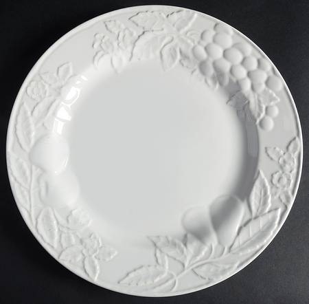 Fruit Promenade White 12" Chop Plate (Round Platter)