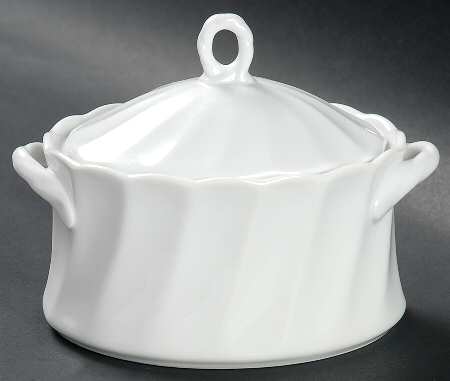French Swirl Sugar Bowl & Lid