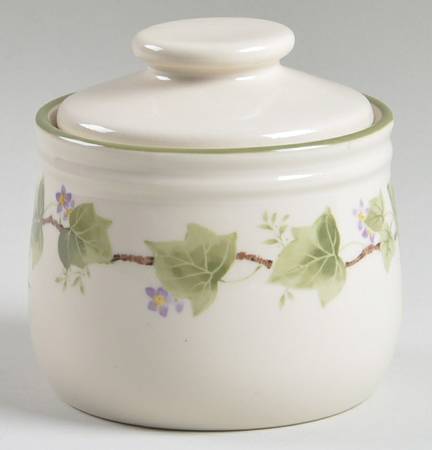 Ivy Vine Sugar Bowl & Lid