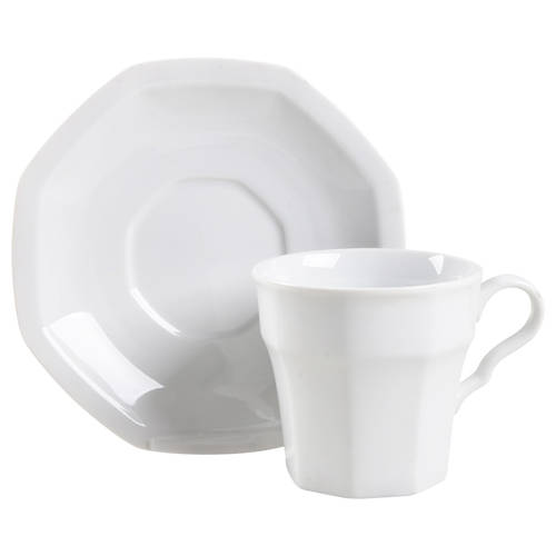 Maison Blanche Flat Cup & Saucer Set by Savoir Vivre