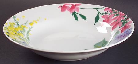 Meadow Splendor Rim Soup Bowl