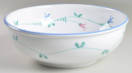 Portofino Blue 12" Large Salad Serving Bowl