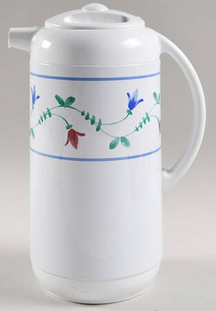 Portofino Blue Plastic Thermos/Carafe & Lid