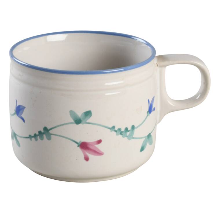 Portofino Blue Flat Cup