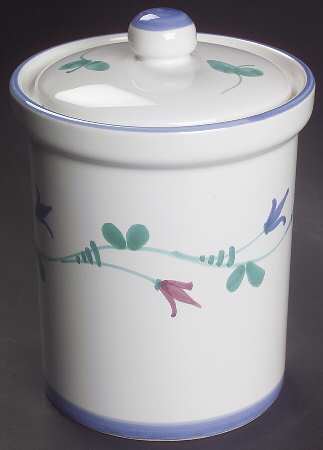Portofino Blue Medium Canister & Lid