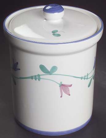 Portofino Blue Large Canister & Lid
