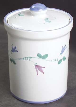 Portofino Blue Small Canister & Lid