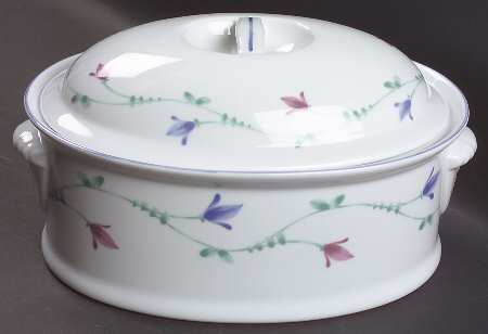 Portofino Blue 2 Quart Oval Covered Casserole